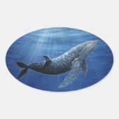 Humpback Whale Ocean Sticker (Vorderseite)