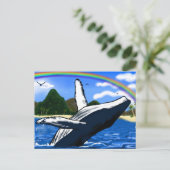 Humpback Whale Postcard Postkarte (Stehend Vorderseite)