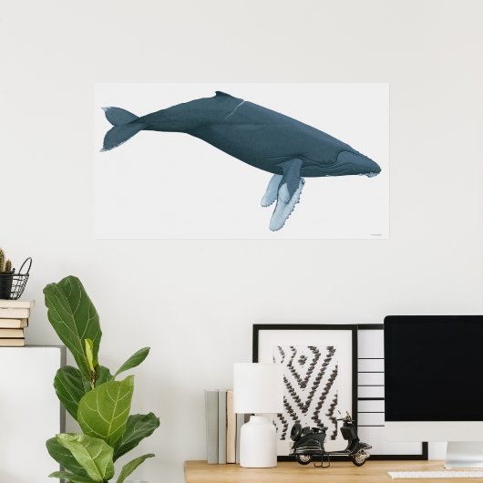 Humpback Whale Poster (Heimbüro)