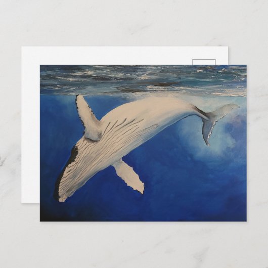 Humpback Whale Postkarte (Vorne/Hinten)