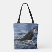 Humpback Whale Schwanz Nah Up - Wildlife Fotograf Tasche (Rückseite)