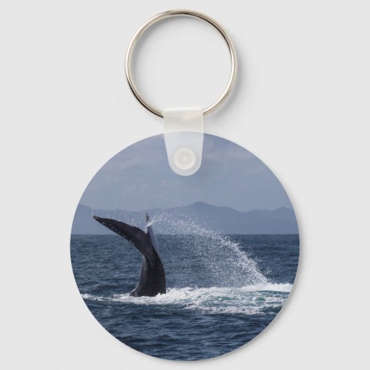 Humpback Whale Schwanz Splash Schlüsselanhänger (Vorderseite)