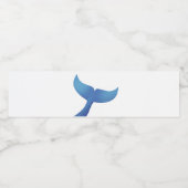 Humpback Whale Schwanz V2 Wasserflaschenetikett (Einzelnes Label)