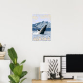 Humpback Whale - Seward, Alaska Poster (Heimbüro)