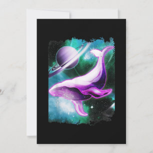 Humpback Whale Shirt in der Weltraumsolargalaxie G Einladung