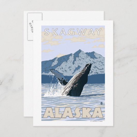 Humpback Whale - Skagway, Alaska Postkarte (Vorne/Hinten)