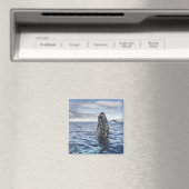 Humpback Whale Spyhops | Hope Bay, Antarktis Magnet (In Situ (Geschirrspüler))