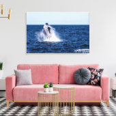 Humpback Whale Stretched Canvas Print Leinwanddruck (Insitu (Wohnzimmer))