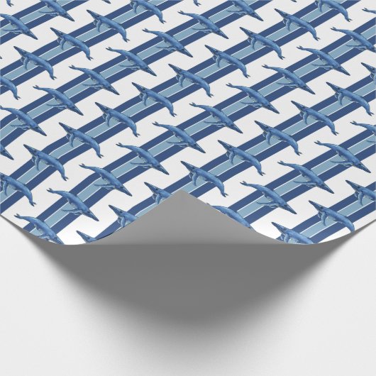 Humpback Whale Stripe Geschenkpapier (Ecke)