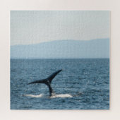 Humpback Whale Tale Landschaftlich Alaska Jigsaw P Puzzle (Horizontal)