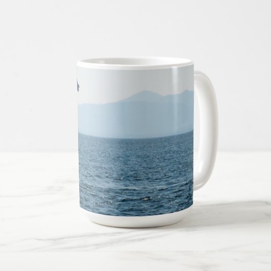 Humpback Whale Tale Landschaftlich Alaska Kaffee T Kaffeetasse (VorderseiteRechts)