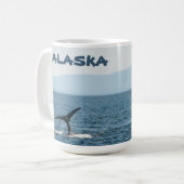 Humpback Whale Tale Landschaftlich Alaska Kaffee T Kaffeetasse (Vorderseite Links)