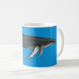 Humpback Whale Tasse Blue
