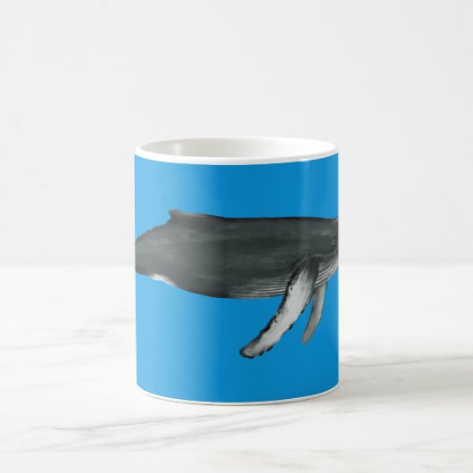 Humpback Whale Tasse Blue (Mittel)