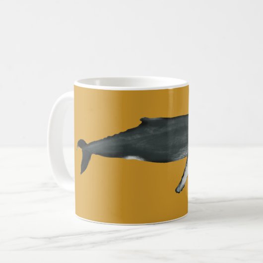 Humpback Whale Tassen Yellow (Vorderseite Links)