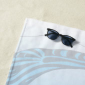 Humpback Whale Tribal Spirit Blue Art Strandtuch (Beispiel)