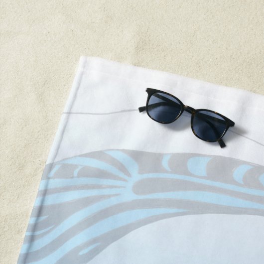 Humpback Whale Tribal Spirit Blue Art Strandtuch (Beispiel)