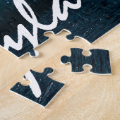 Humpback Whale über Vollmond Puzzle (Seite)