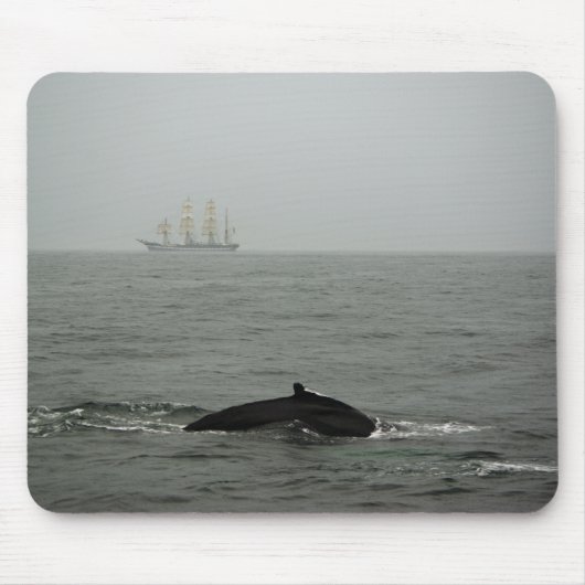 Humpback Whale und Tall Ship Mousepad (Vorne)