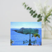 Humpback Whale Weather Vane Postkarte (Stehend Vorderseite)