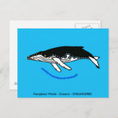 Humpback WHALE - Wildtiere - Natur - Postkarte (Vorne/Hinten)