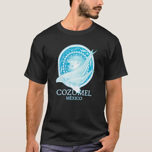 Humpback Whales Cozumel Mexiko Tauchen T-Shirt (Vorderseite)
