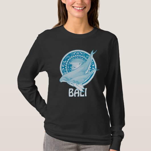 Humpback Whales Dive Bali Indonesia T-Shirt (Vorderseite)
