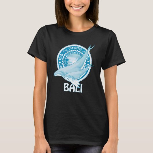 Humpback Whales Dive Bali Indonesia T-Shirt (Vorderseite)