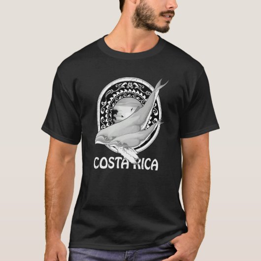 Humpback Whales Dive Costa Rica T-Shirt (Vorderseite)