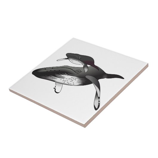 Humpback Whales Fliese (Seite)