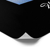 Humpback Whales Haiku Art Print Poster (Ecke)