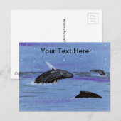 Humpback Whales Postkarte (Vorne/Hinten)