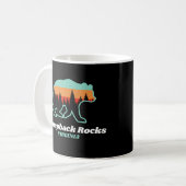 Humpbacks Rocks Virginia VA Bar Retro Geschenk Kaffeetasse (Vorderseite Links)