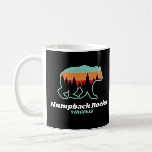 Humpbacks Rocks Virginia VA Bar Retro Geschenk Kaffeetasse (Links)