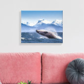 Humpbackwal in Alaska Leinwanddruck (Insitu (Wohnzimmer))