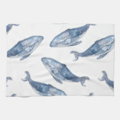 Humpbackwale in Aquarellen Geschirrtuch (Horizontal)