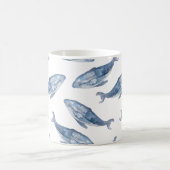 Humpbackwale in Aquarellen Kaffeetasse (Mittel)