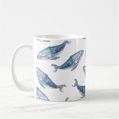 Humpbackwale in Aquarellen Kaffeetasse (Links)
