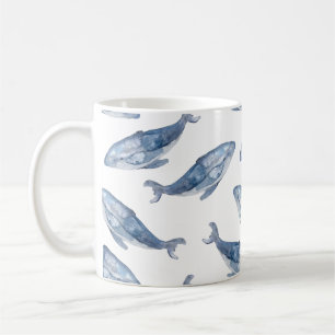 Humpbackwale in Aquarellen Kaffeetasse