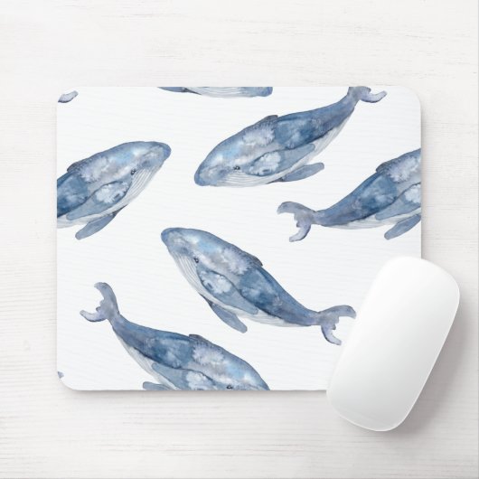 Humpbackwale in Aquarellen Mousepad (Mit Mouse)