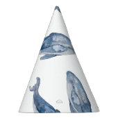 Humpbackwale in Aquarellen Partyhütchen (Rechts)