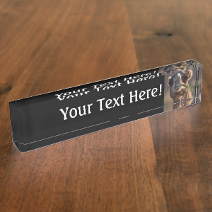 HumpDay Camel Feasting on Green Grass Personalisie Namensplakette