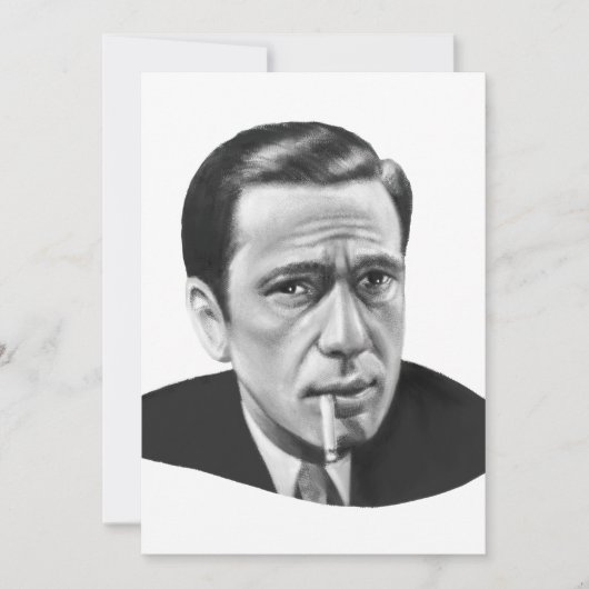 Humphrey Bogart Feiertagskarte (Vorderseite)