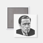 Humphrey Bogart Magnet (Vorderseite/Rückseite)