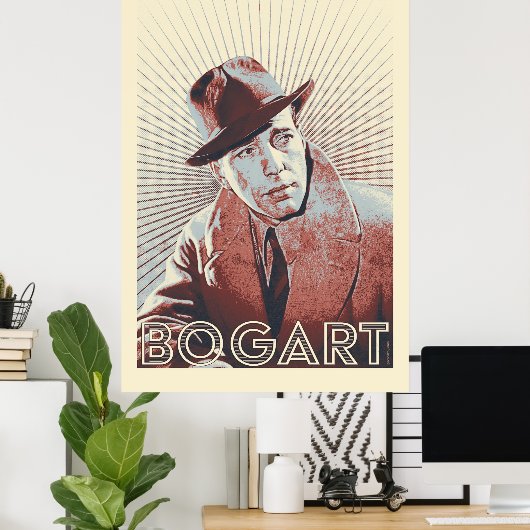 Humphrey Bogart Vector Artwork Poster (Heimbüro)