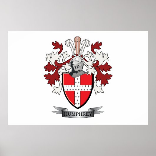 Humphrey Familienwappen Coat of Arms Poster (Vorne)