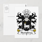 Humphrey Familienwappen Postkarte (Vorne/Hinten)
