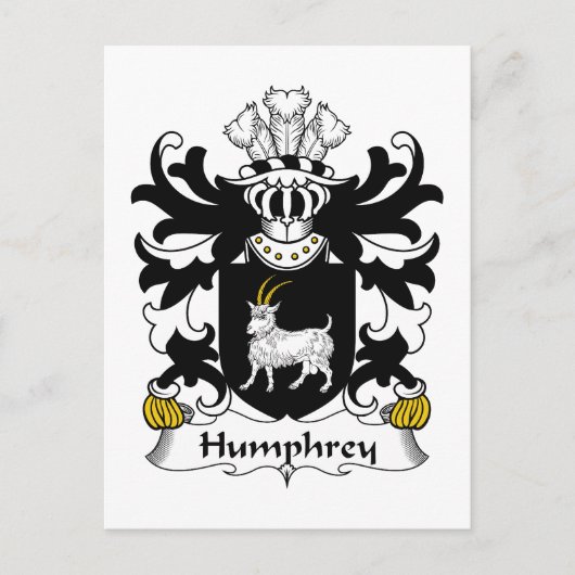 Humphrey Familienwappen Postkarte (Vorderseite)