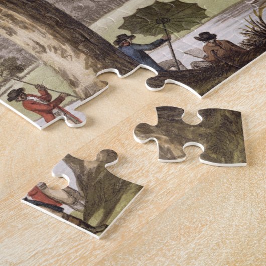 Humphrey Repton, der mit einem Theodolit Puzzle (Seite)