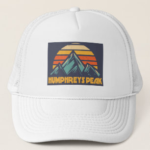 Humphreys Peak Arizona Retro Türkis Truckerkappe